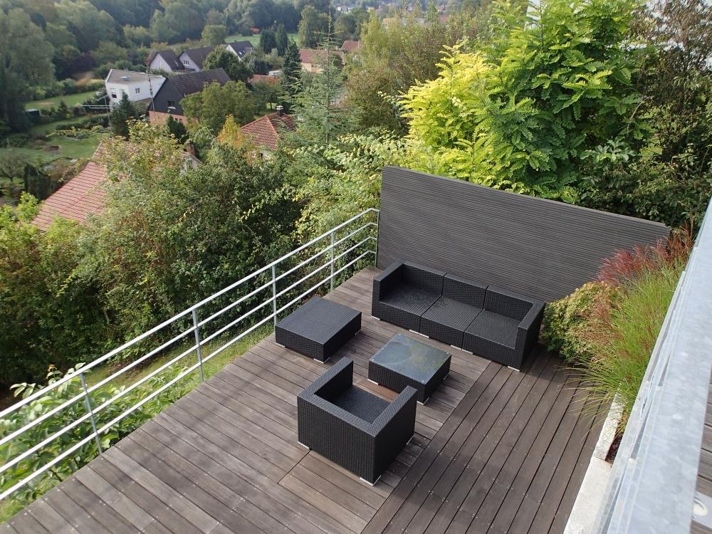 Amenagement paysager a Didenheim, vue droite